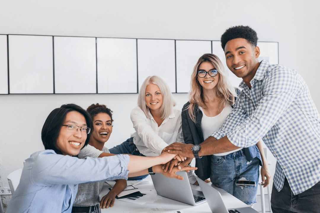 Image of team celebrating project success