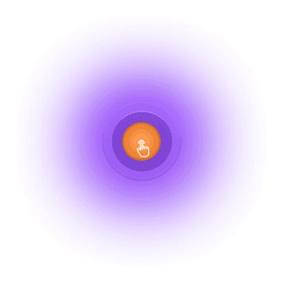 Orange Tapping Button Indicator