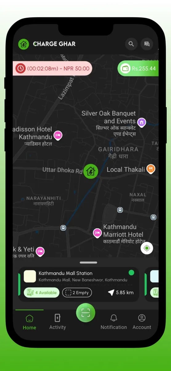 ChargeGhar app screen