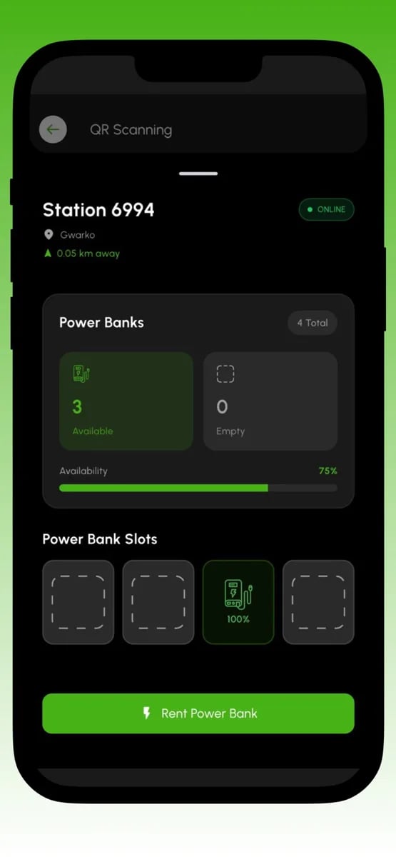 ChargeGhar app screen