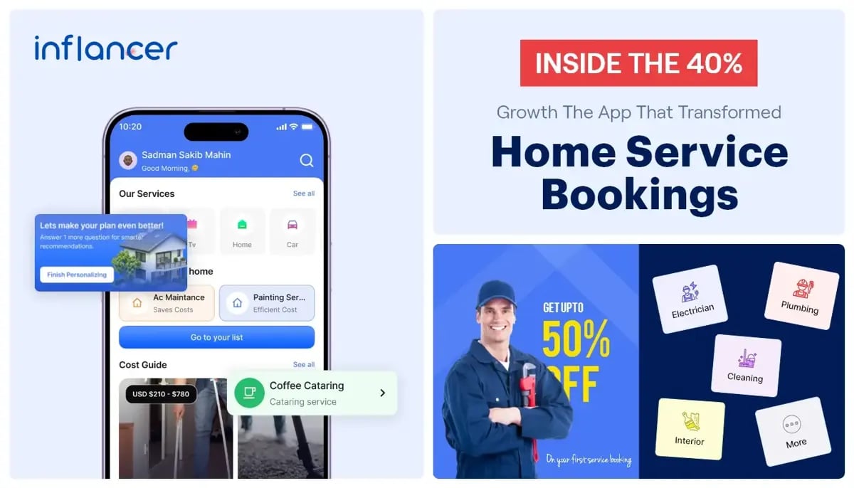 How an On-Demand Home Services App Increased Bookings by 40%
