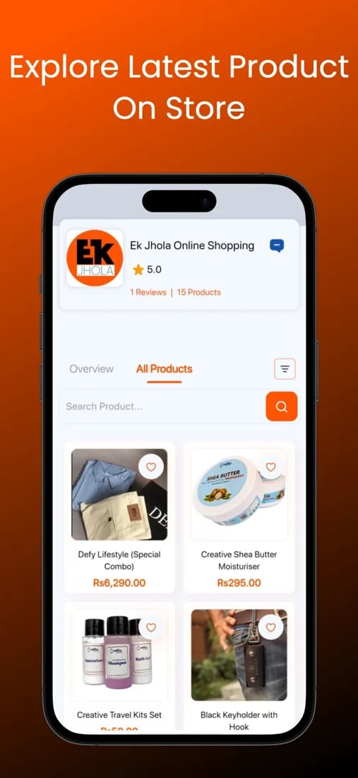 EkJhola app screen