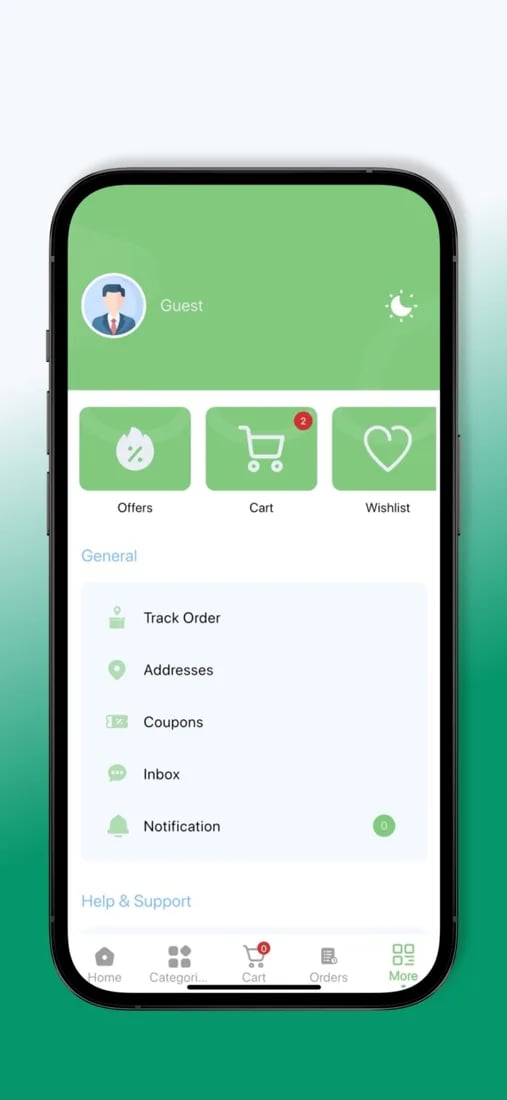 Phisss app screen