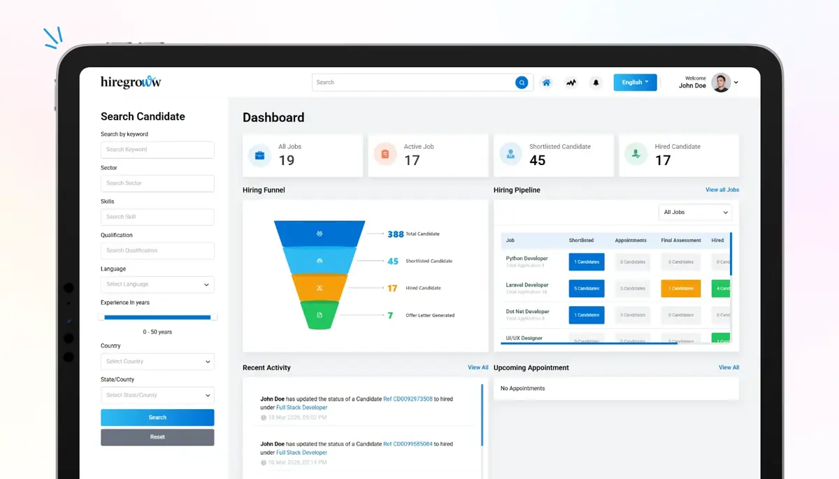 HireGroww Screen