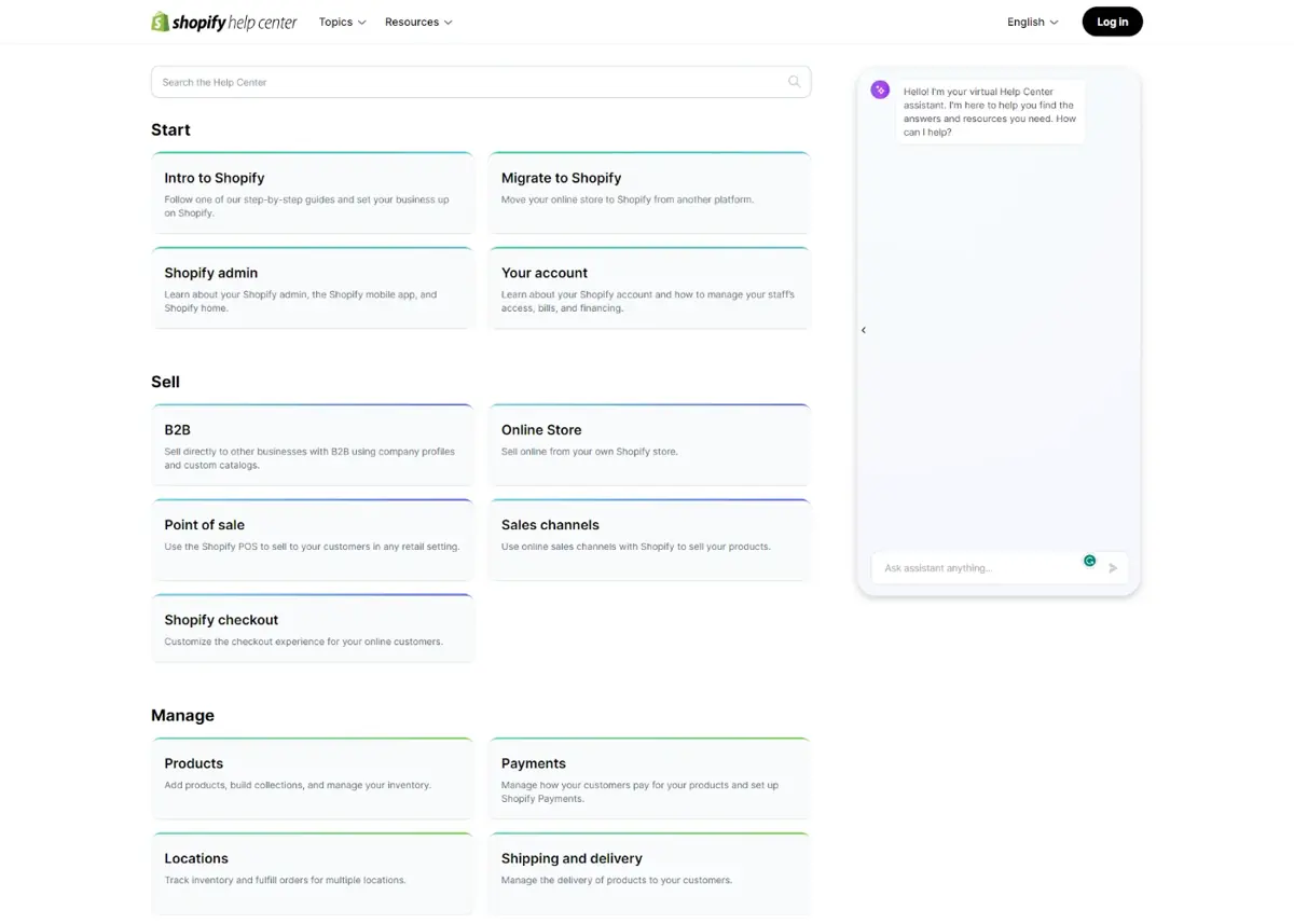 Shopify Help center