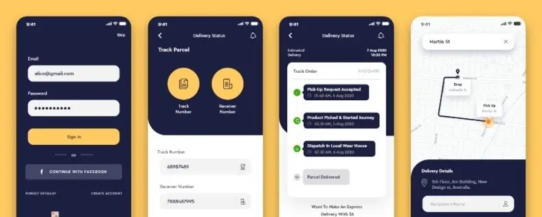 On-demand Courier Delivery App