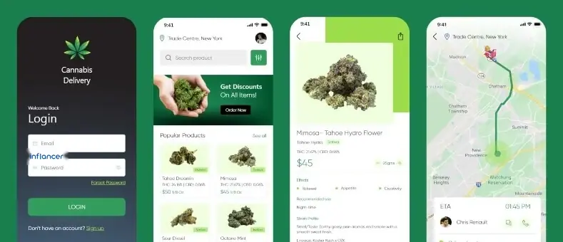 On-demand Cannabis Delivery App