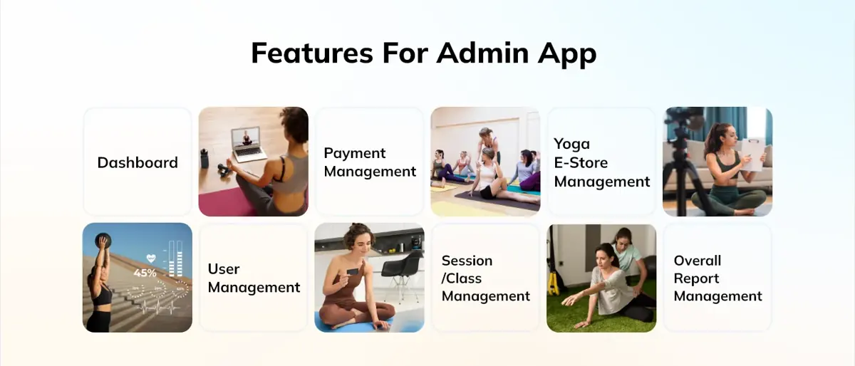 Features For Admin App