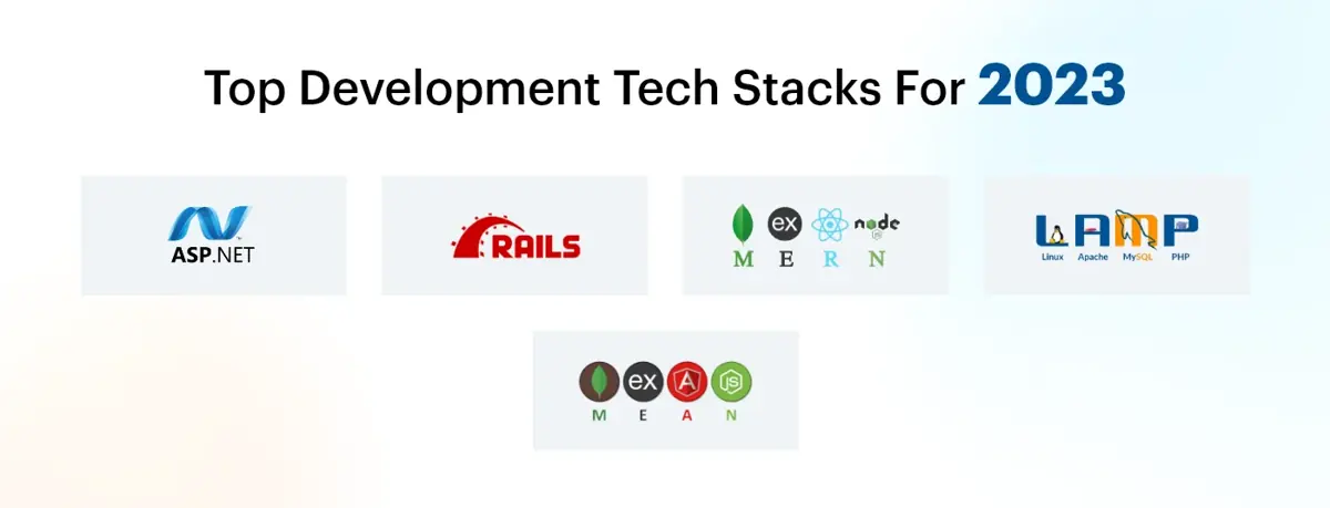 Top development tech stacks for 2023