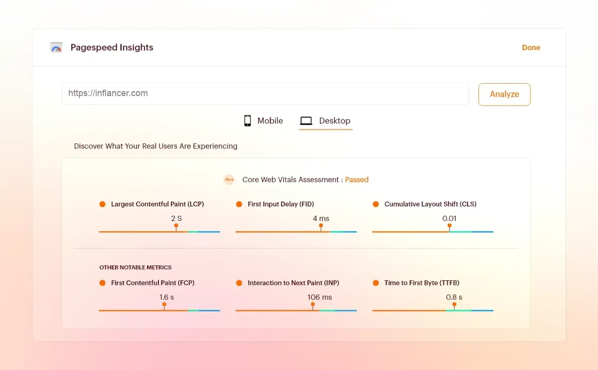 Pagespeed Insights