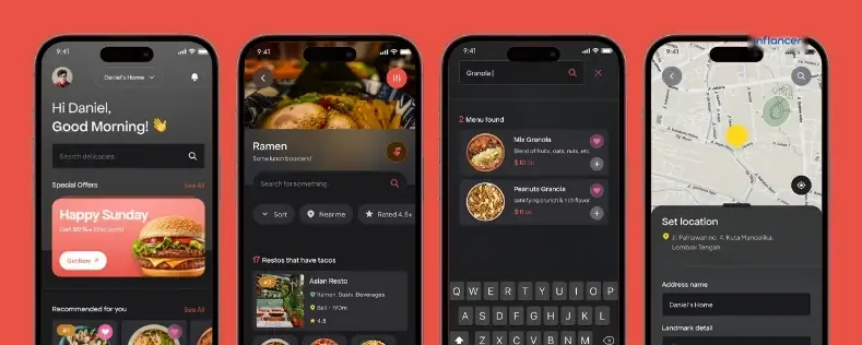 Grub Go - A Food Delivery App Branding Design Inflancer