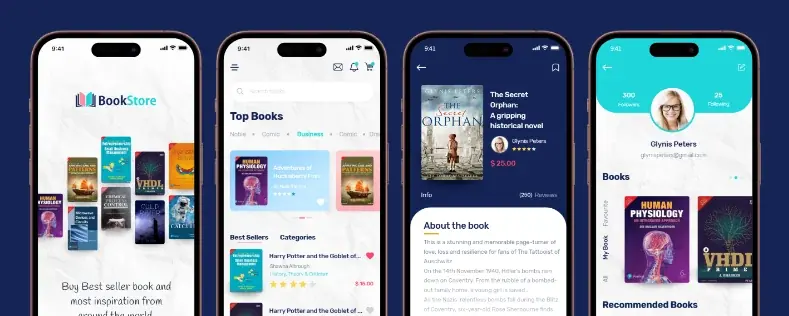 Book Store App Design Inflancer