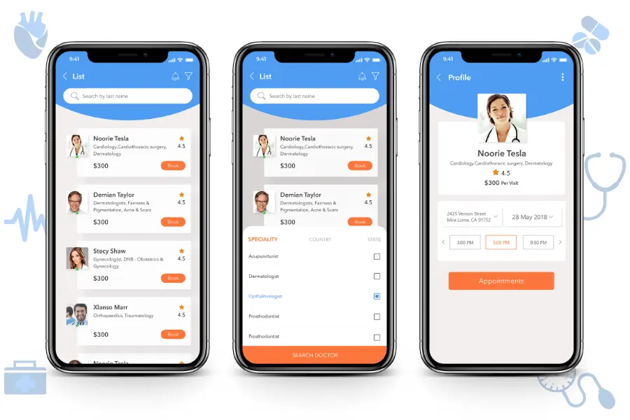 Patient App Features