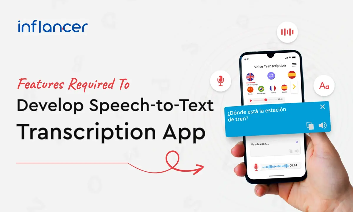 Features Required To Develop Speech To Text Transcription App