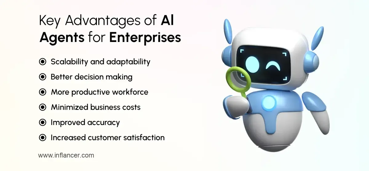 Key advantages of AI agents for enterprise business automation