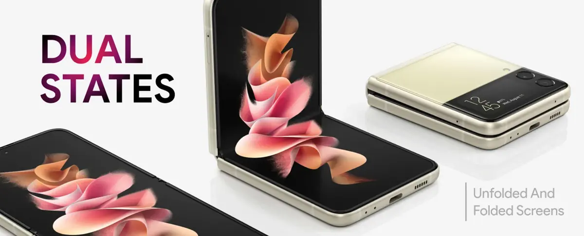 Unfolded and Folded Screens