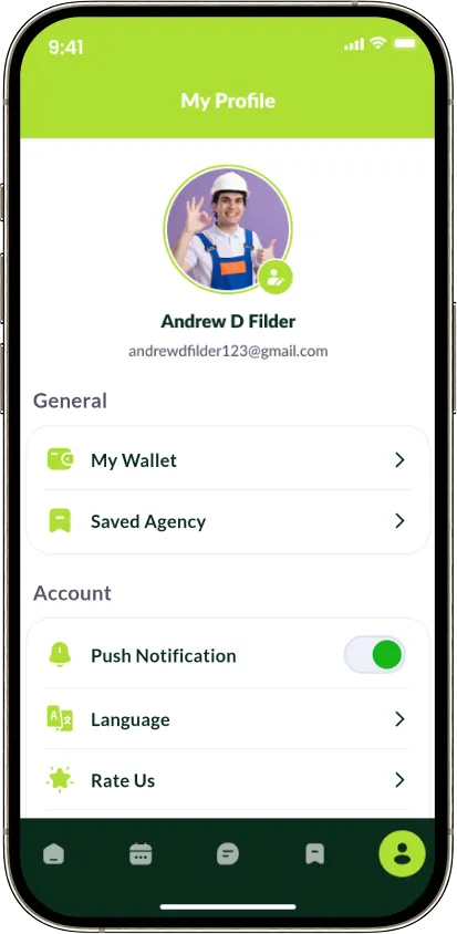 Handy user profile