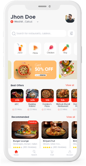 Foodmine App Screenshot