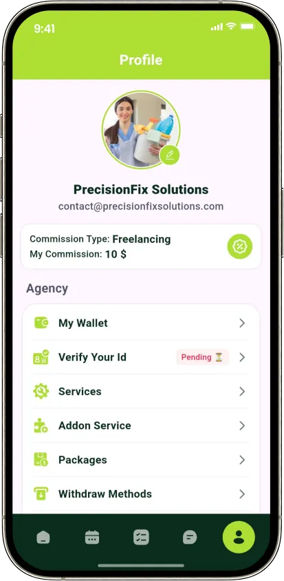 Handy agency profile