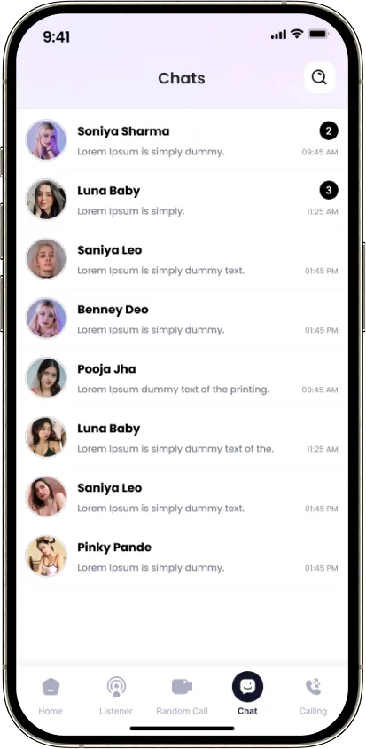 Chat conversations inbox