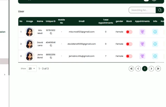 Handy admin — Customers