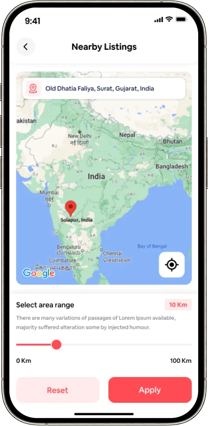 Listing Area